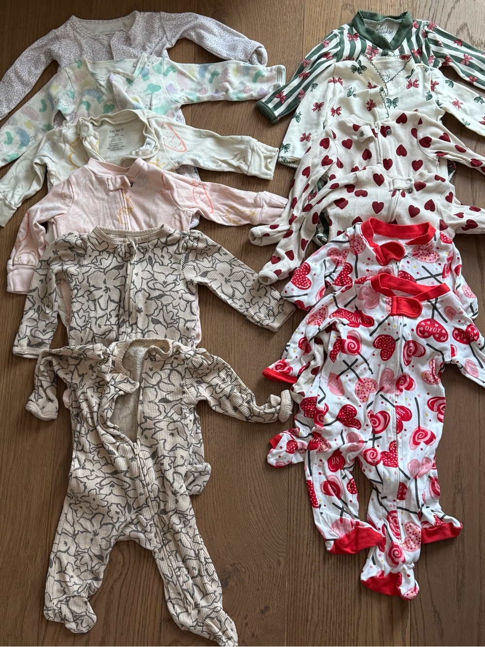 Matching/Coordinating Pajamas Lot for Twins 0-3m